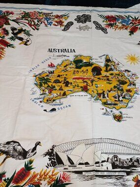 Australia Card Table Linen Tablecloth